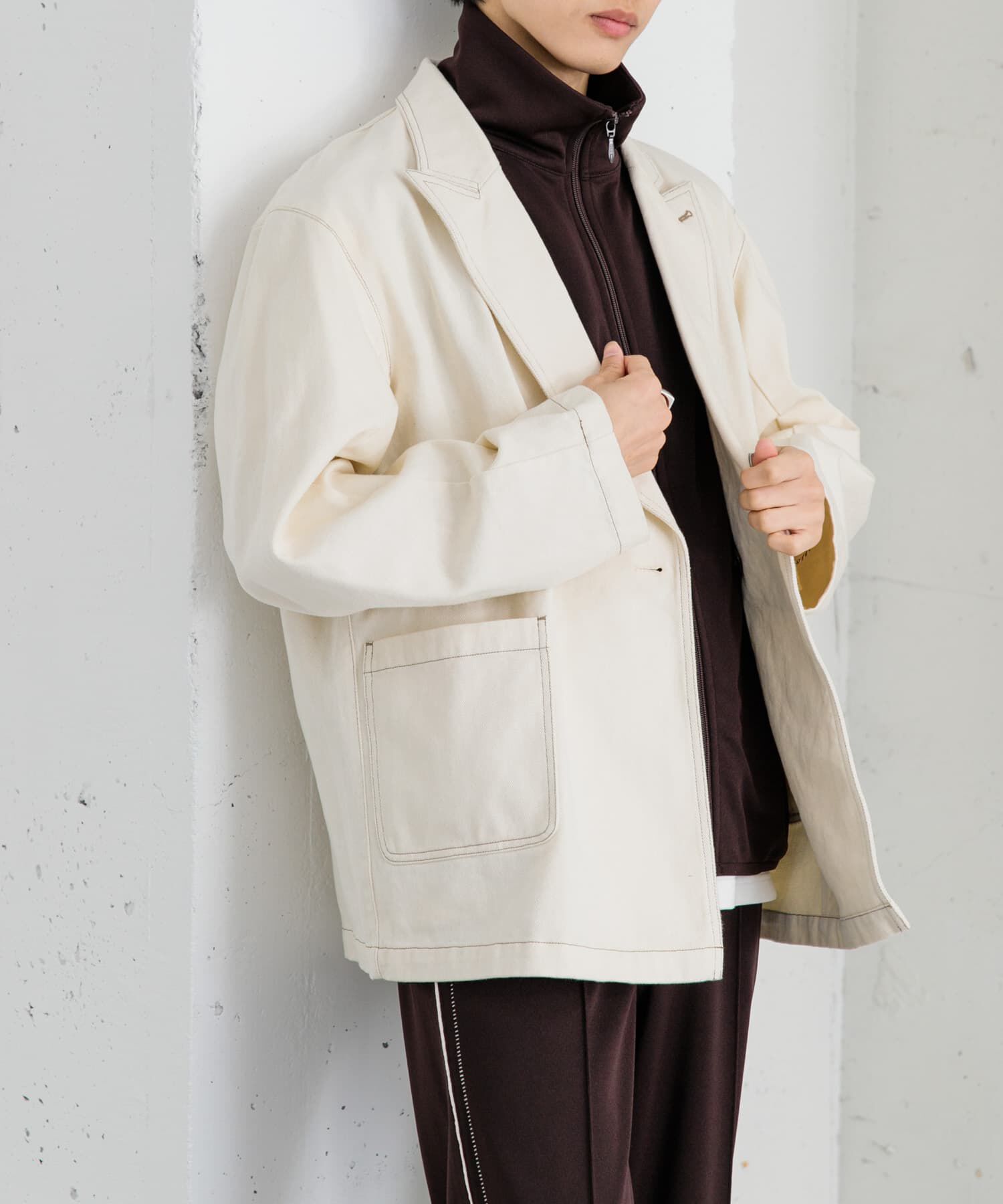 SENSE OF PLACE by URBAN RESEARCH「カツラギステッチアウトルーズジャケット」|その他|