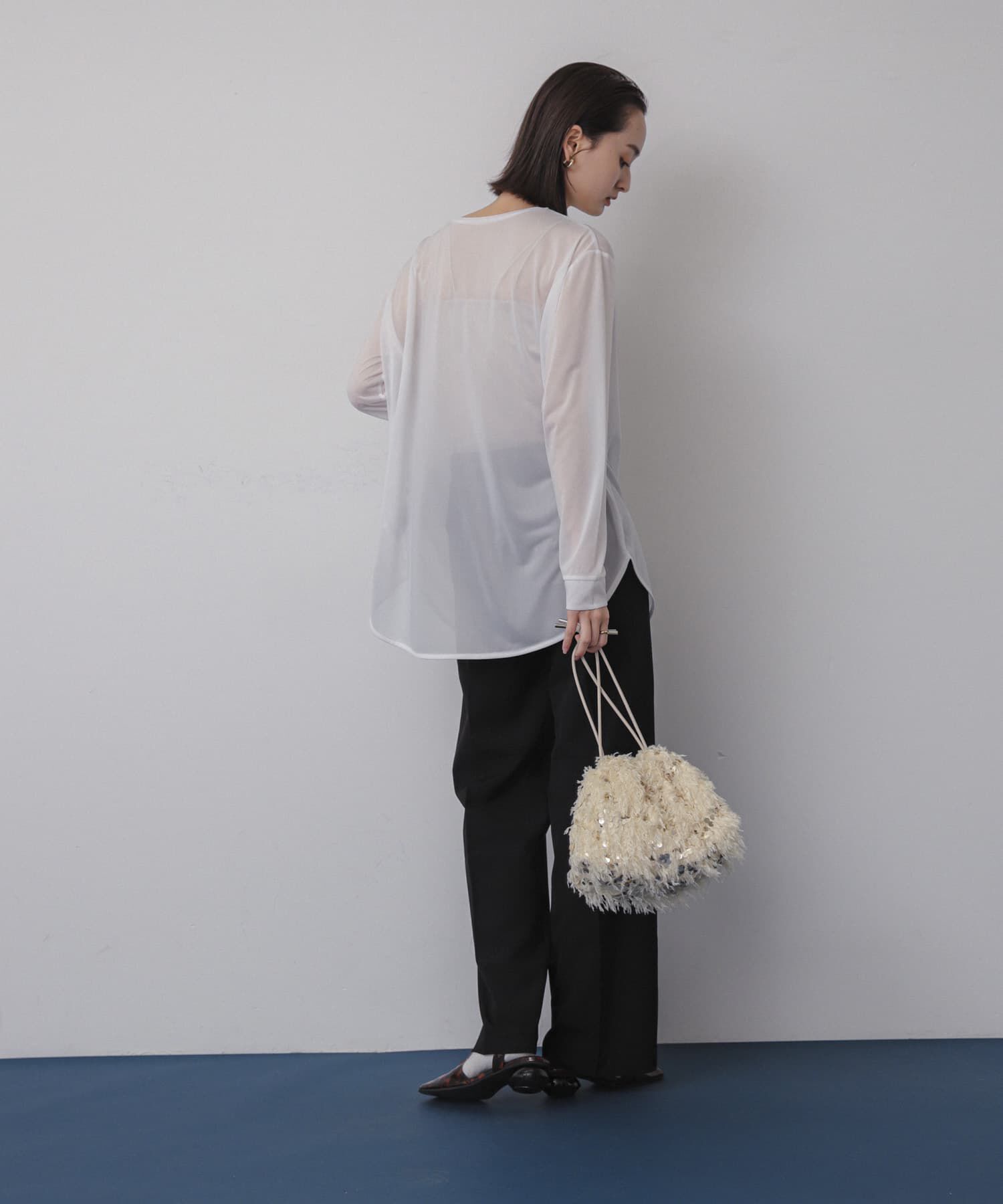 SENSE OF PLACE by URBAN RESEARCH「ラウンドテールシアールーズトップ」|Tシャツ・カットソー|