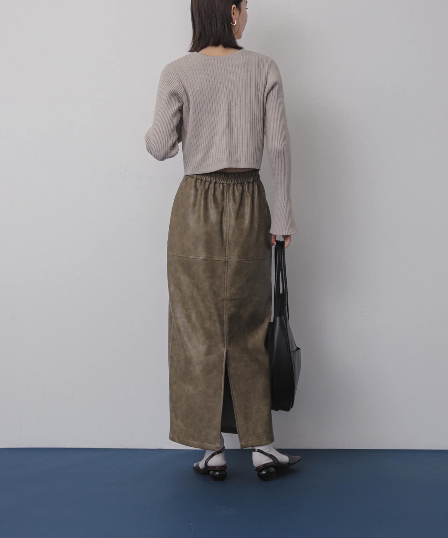 SENSE OF PLACE by URBAN RESEARCH「ヴィンテージレザーライクペンシルスカート」|スカート|