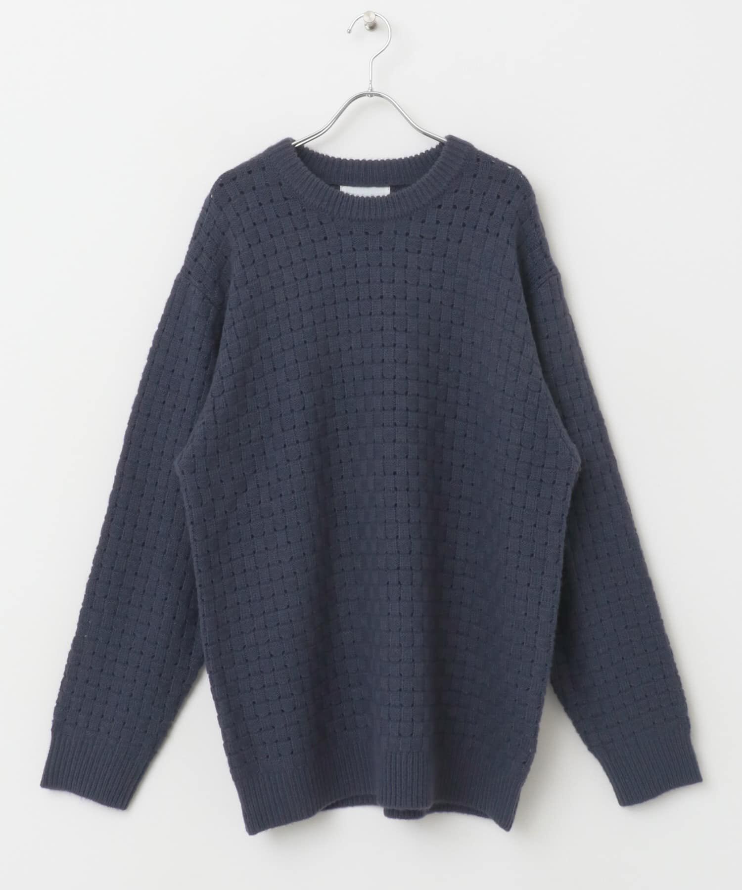 SENSE OF PLACE by URBAN RESEARCH「クロス編みシアークルーネックニット」|ニット・セーター|