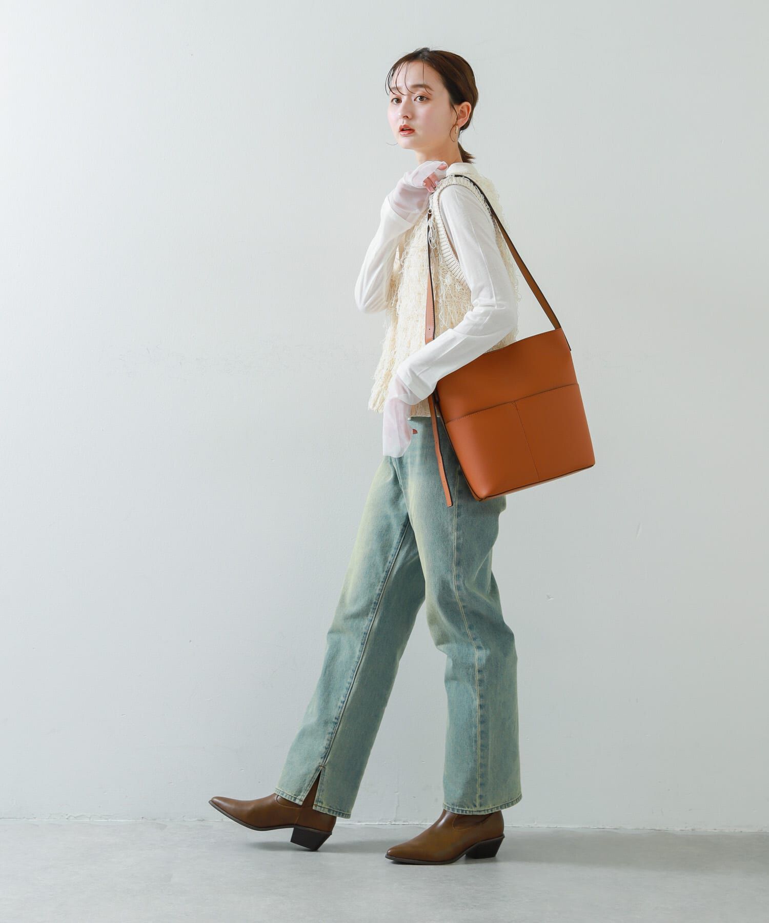 SENSE OF PLACE by URBAN RESEARCH「ループヤーンニットベスト」|ベスト・ジレ|