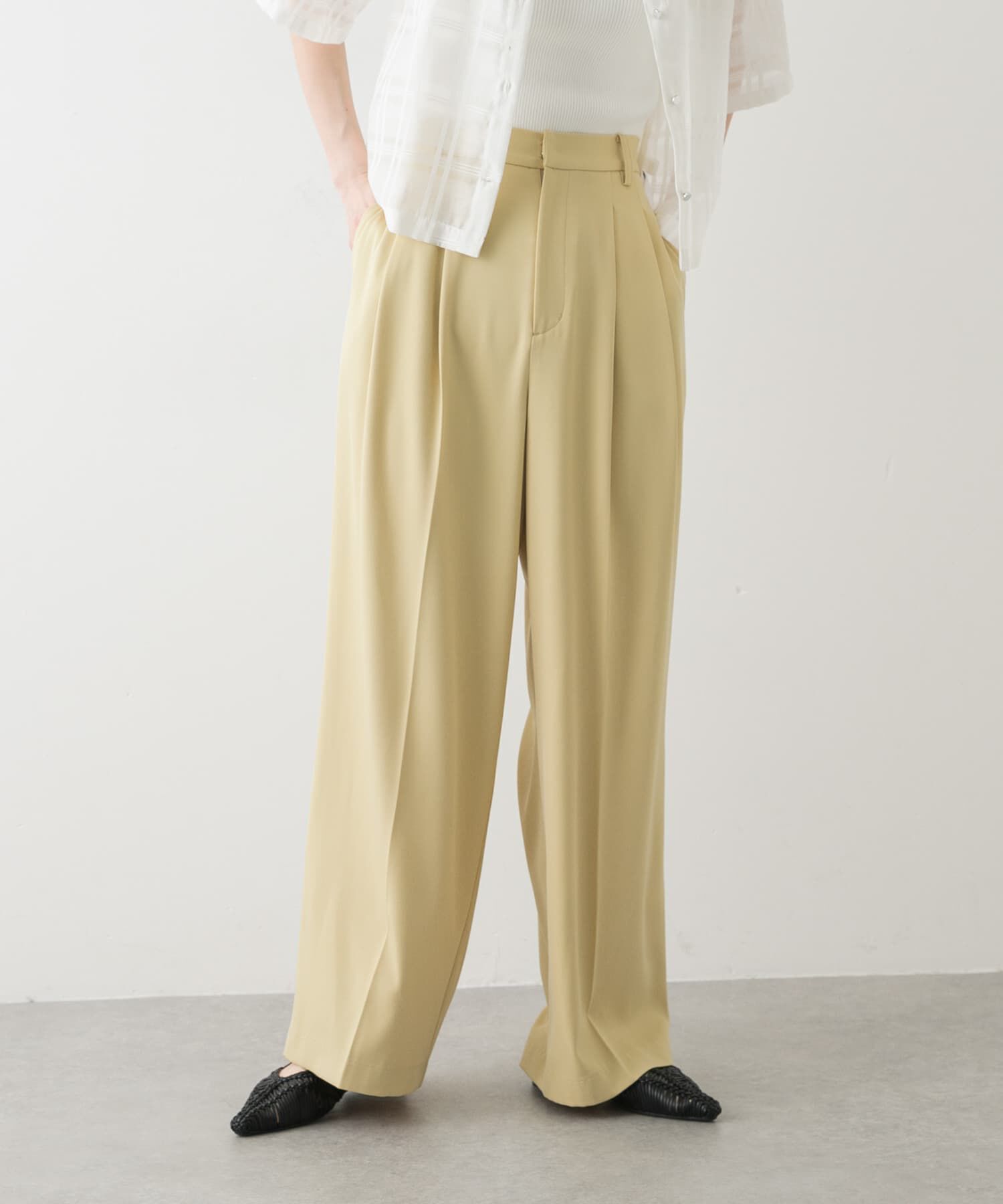 SENSE OF PLACE by URBAN RESEARCH「ルーズタックスラックス」|その他|イエロー