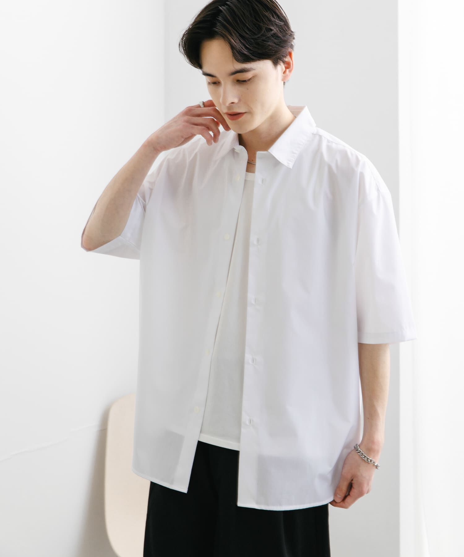 SENSE OF PLACE by URBAN RESEARCH「『ﾕﾆｾｯｸｽ』ﾘﾗｯｸｽﾌｨｯﾄﾚｷﾞｭﾗｰｶﾗｰｼｮｰﾄｽﾘｰ 」|シャツ・ブラウス|