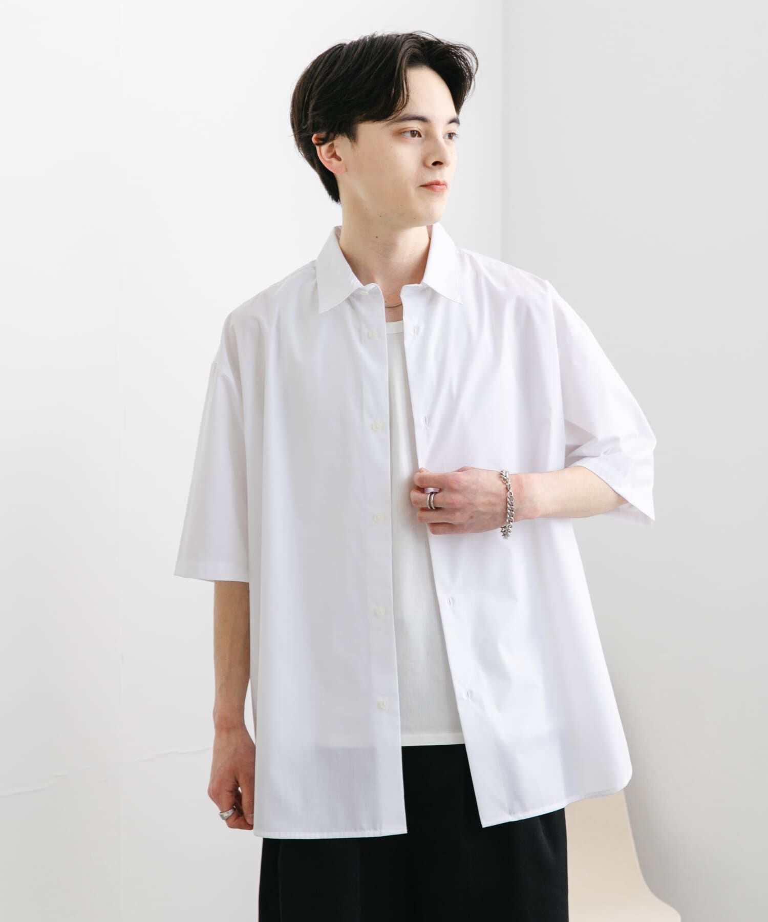 SENSE OF PLACE by URBAN RESEARCH「『ﾕﾆｾｯｸｽ』ﾘﾗｯｸｽﾌｨｯﾄﾚｷﾞｭﾗｰｶﾗｰｼｮｰﾄｽﾘｰ 」|シャツ・ブラウス|