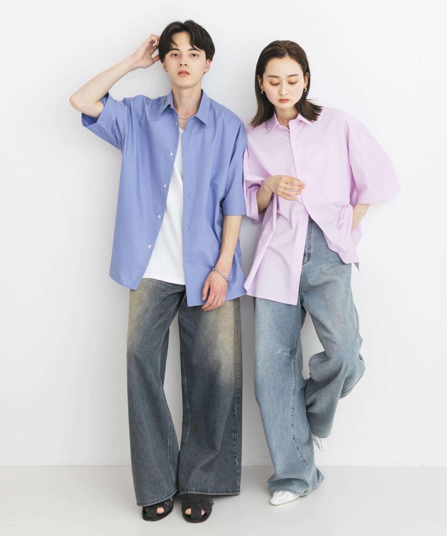 SENSE OF PLACE by URBAN RESEARCH「『ﾕﾆｾｯｸｽ』ﾘﾗｯｸｽﾌｨｯﾄﾚｷﾞｭﾗｰｶﾗｰｼｮｰﾄｽﾘｰ 」|シャツ・ブラウス|