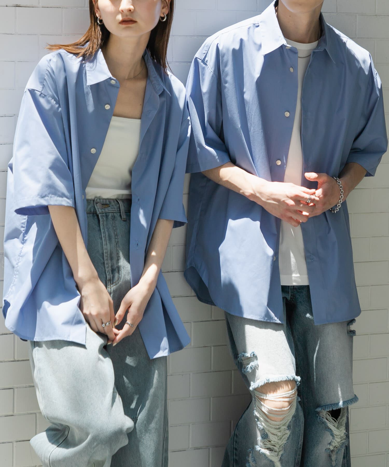 SENSE OF PLACE by URBAN RESEARCH「『ﾕﾆｾｯｸｽ』ﾘﾗｯｸｽﾌｨｯﾄﾚｷﾞｭﾗｰｶﾗｰｼｮｰﾄｽﾘｰ 」|シャツ・ブラウス|