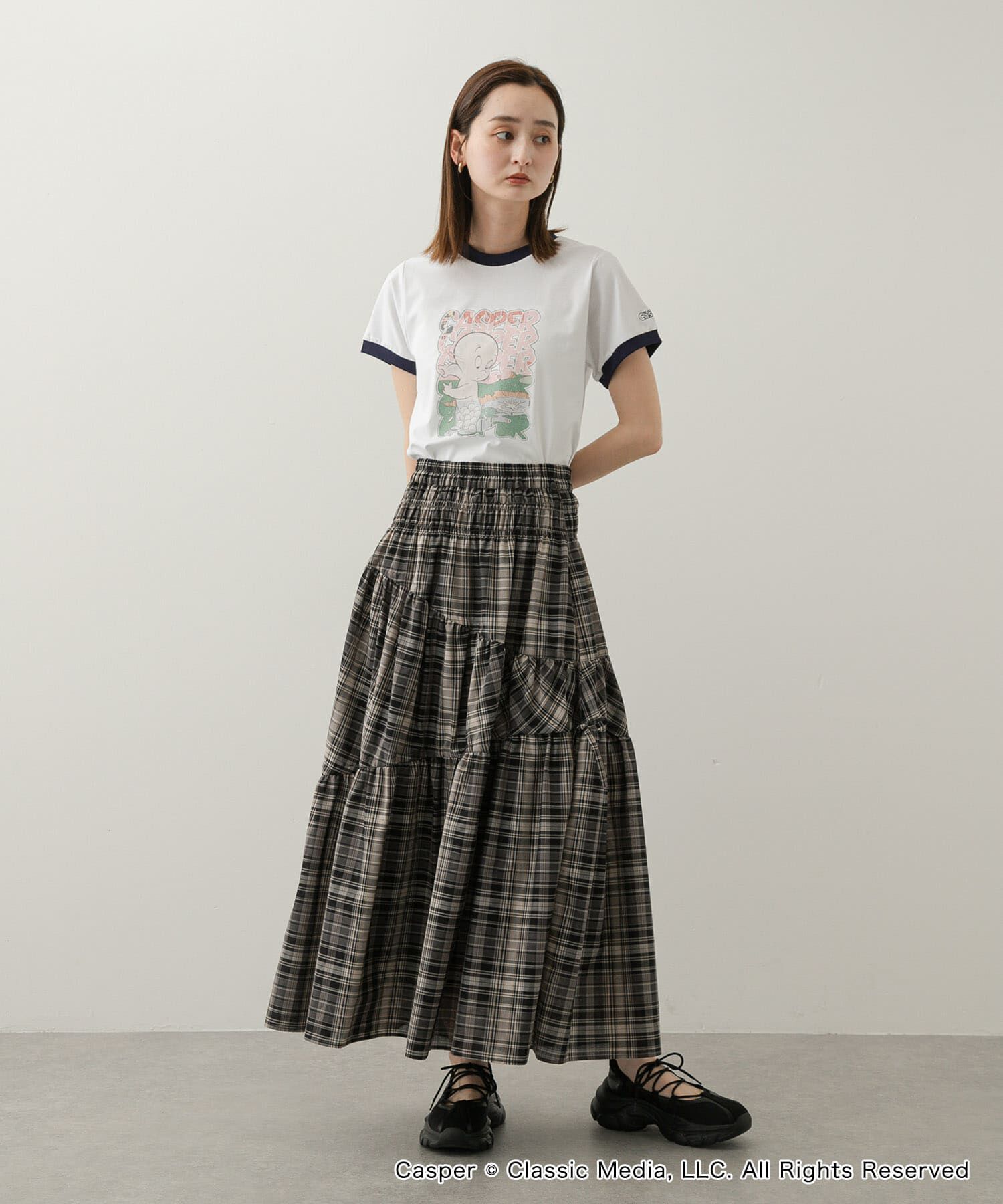 SENSE OF PLACE by URBAN RESEARCH「『別注』Casper&times;SENSE OF PLACE/リンガーTシャツ」|Tシャツ・カットソー|