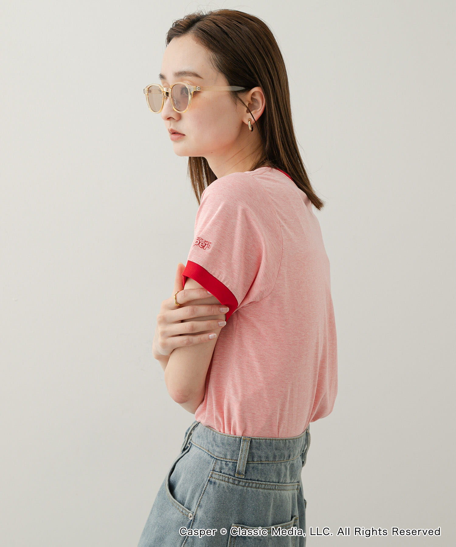 SENSE OF PLACE by URBAN RESEARCH「『別注』Casper&times;SENSE OF PLACE/リンガーTシャツ」|Tシャツ・カットソー|