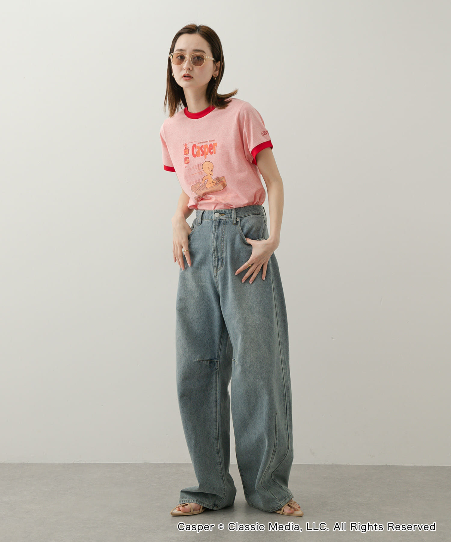 SENSE OF PLACE by URBAN RESEARCH「『別注』Casper&times;SENSE OF PLACE/リンガーTシャツ」|Tシャツ・カットソー|