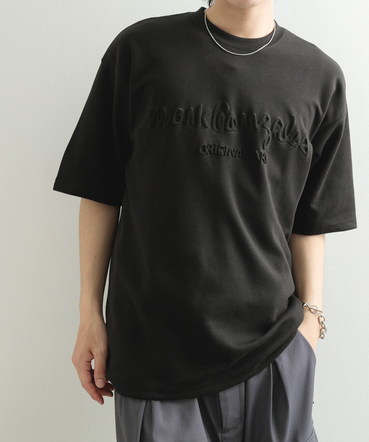 SENSE OF PLACE by URBAN RESEARCH「『WEB限定』Mark Gonzales　プリントクルーネックドローコードTシャツ」|Tシャツ・カットソー|