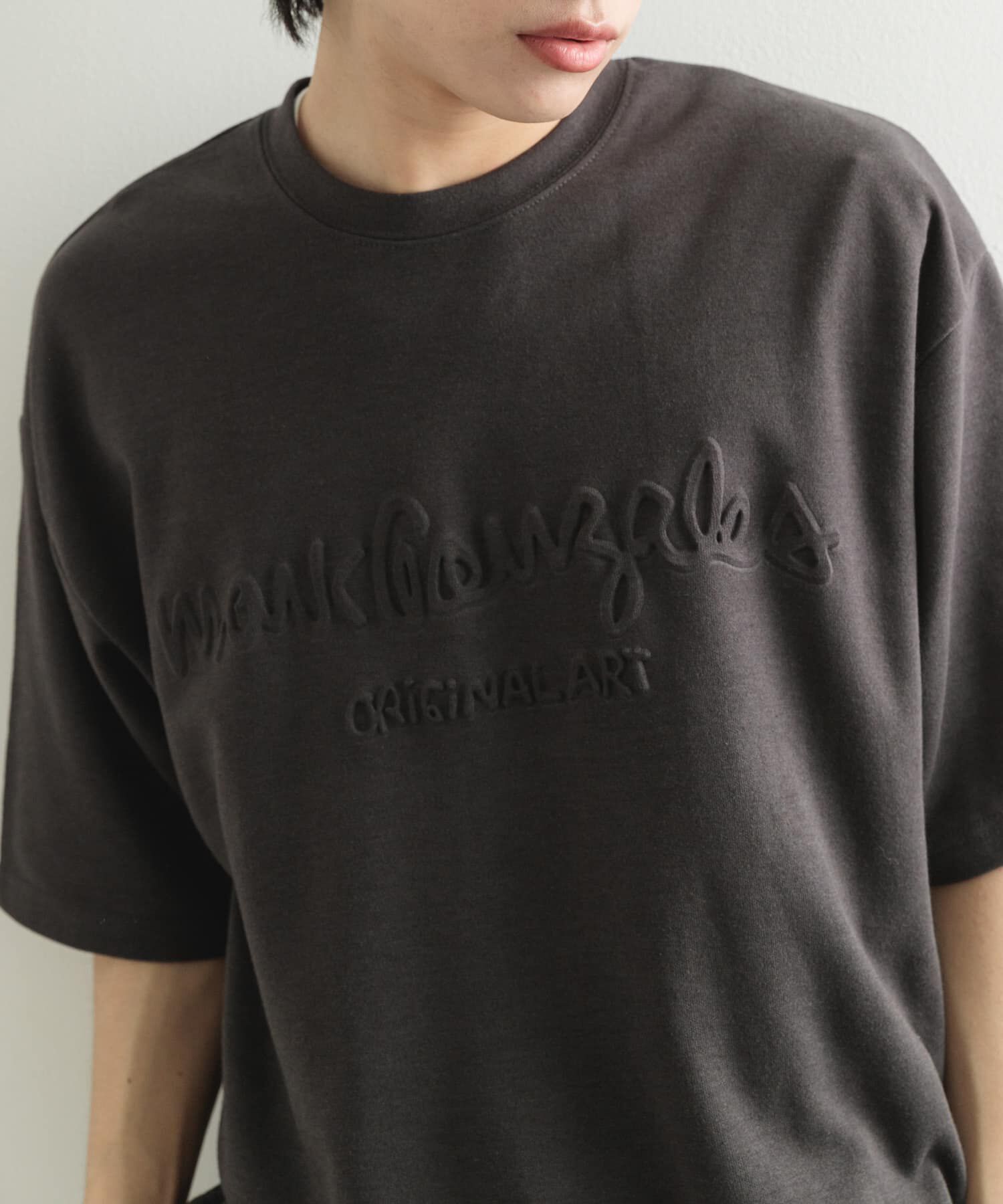SENSE OF PLACE by URBAN RESEARCH「『WEB限定』Mark Gonzales　プリントクルーネックドローコードTシャツ」|Tシャツ・カットソー|