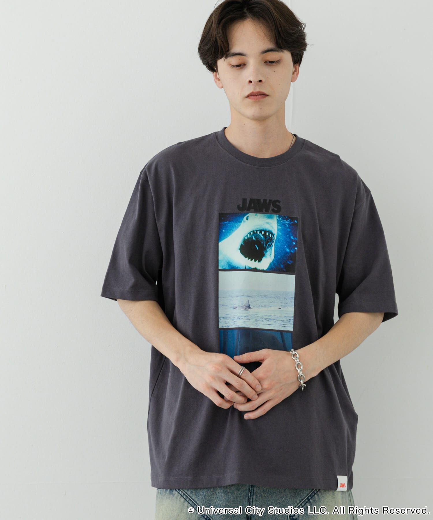 SENSE OF PLACE by URBAN RESEARCH「『別注』SENSE OF PLACE&times;JAWS　プリントT-SHIRTS/A」|Tシャツ・カットソー|
