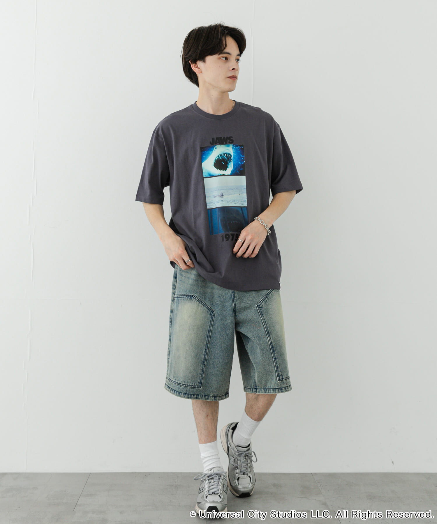SENSE OF PLACE by URBAN RESEARCH「『別注』SENSE OF PLACE&times;JAWS　プリントT-SHIRTS/A」|Tシャツ・カットソー|