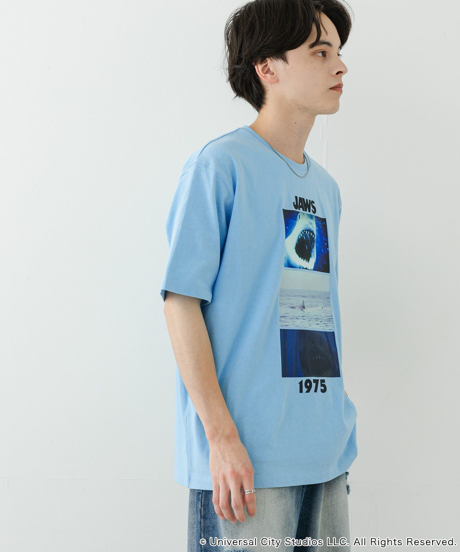 SENSE OF PLACE by URBAN RESEARCH「『別注』SENSE OF PLACE&times;JAWS　プリントT-SHIRTS/A」|Tシャツ・カットソー|