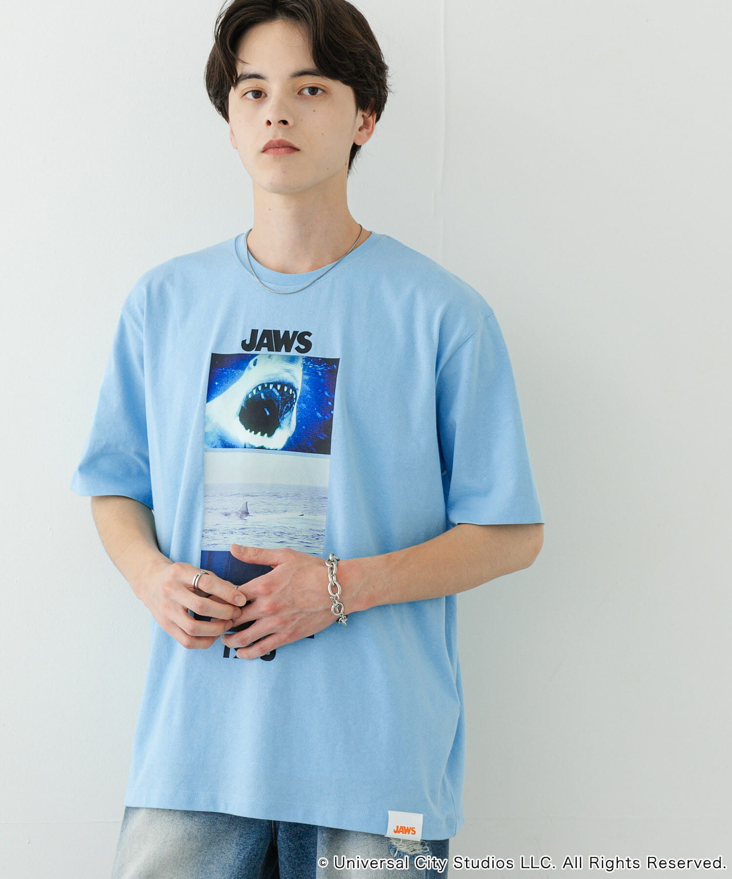 SENSE OF PLACE by URBAN RESEARCH「『別注』SENSE OF PLACE&times;JAWS　プリントT-SHIRTS/A」|Tシャツ・カットソー|