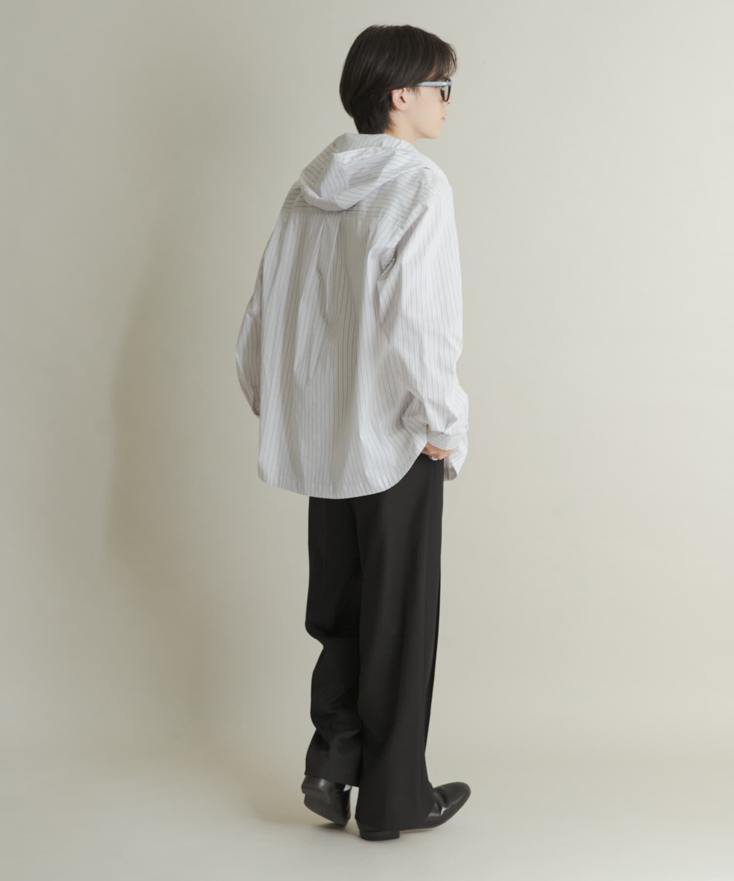 SENSE OF PLACE by URBAN RESEARCH「ストライプフーディールーズシャツ」|シャツ・ブラウス|