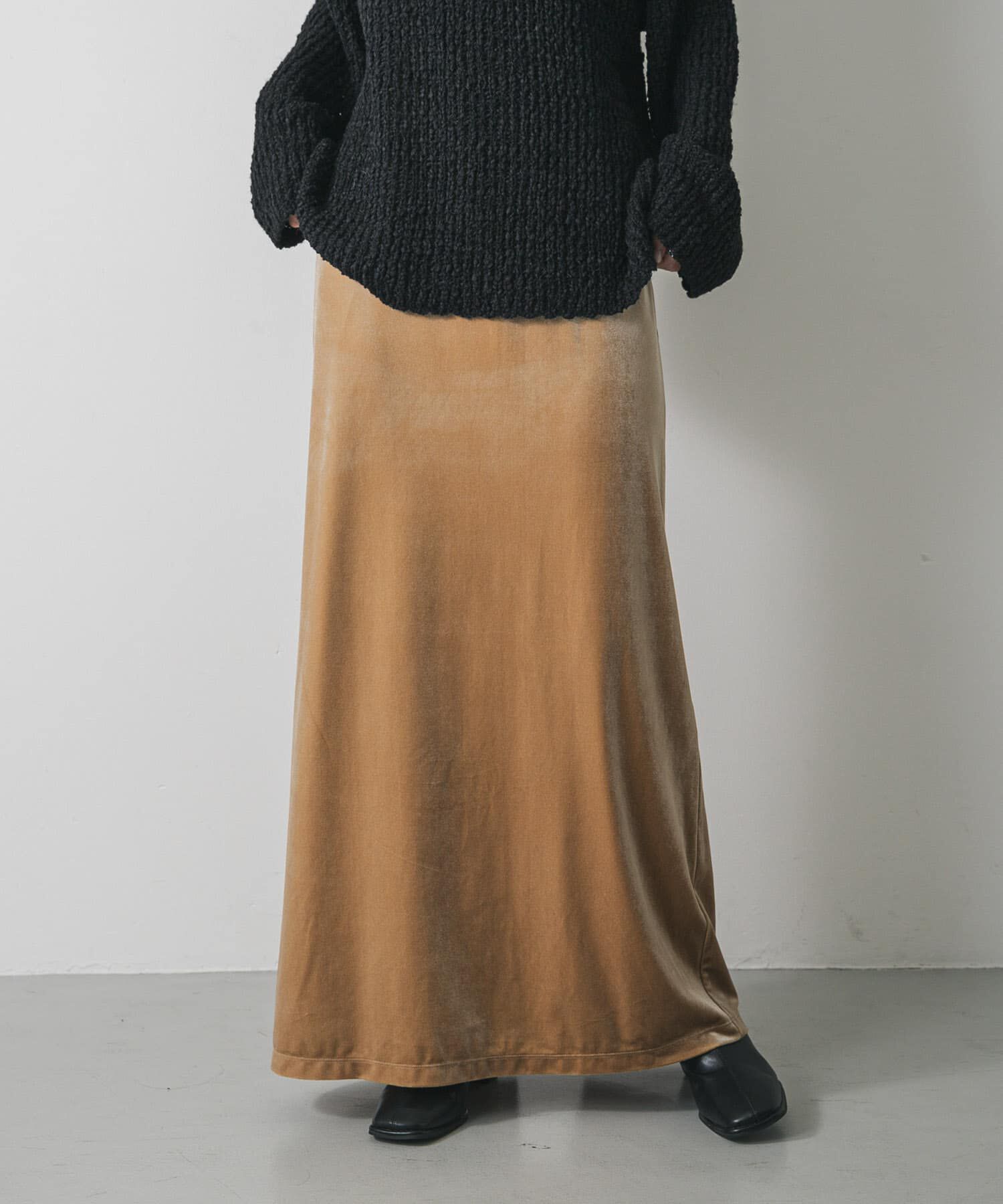 SENSE OF PLACE by URBAN RESEARCH「『TALLサイズ/WEB限定』ベロアナロースカート」|スカート|