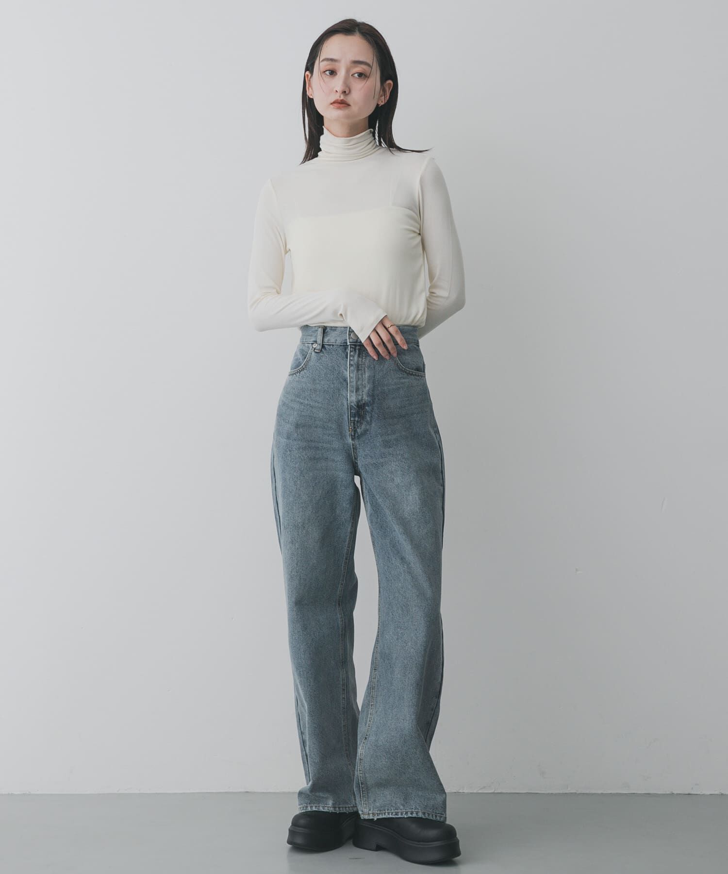 SENSE OF PLACE by URBAN RESEARCH「『毛玉防止』メローハイネックトップ」|Tシャツ・カットソー|