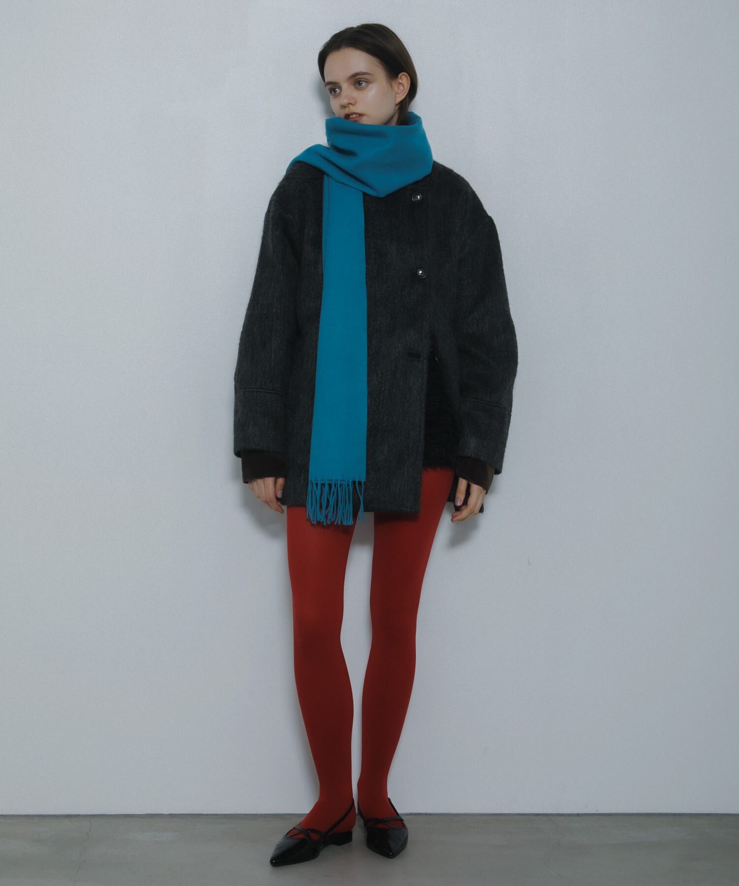 SENSE OF PLACE by URBAN RESEARCH「マルチカラーシャギーコート」|ノーカラーコート|