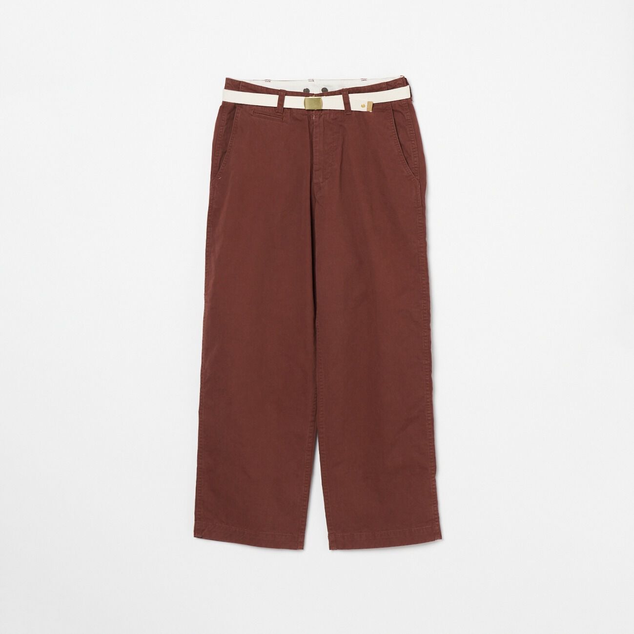  「MASTER&Co.         CHINO BELT PANTS」|チノ|ブラウン