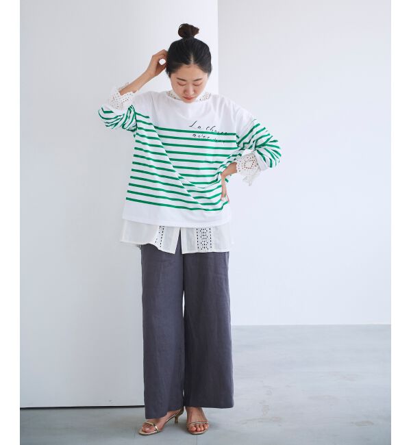 le.coeur blanc「【brush brush&times;le】レタリングBDプルオーバー」|プルオーバー|