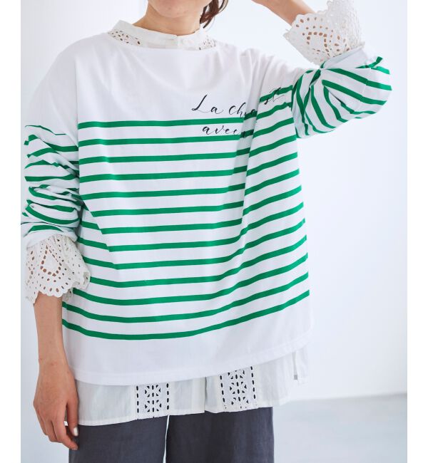 le.coeur blanc「【brush brush&times;le】レタリングBDプルオーバー」|プルオーバー|