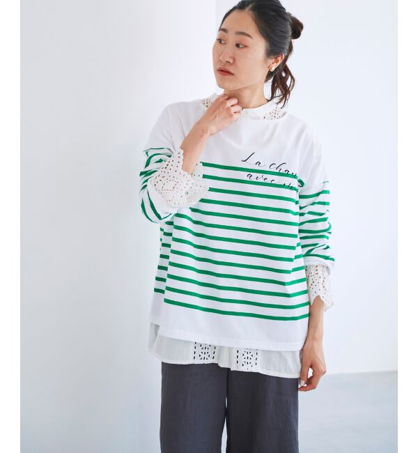 le.coeur blanc「【brush brush&times;le】レタリングBDプルオーバー」|プルオーバー|