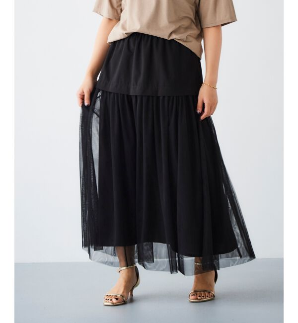 le.coeur blanc「チュールキリカエスカート」|スカート|