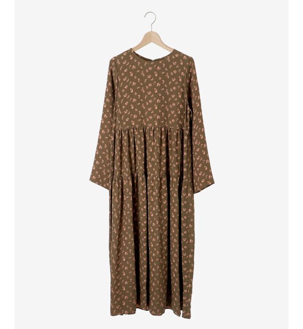 le.coeur blanc「フラワージャガードティアードワンピース」|ワンピース|