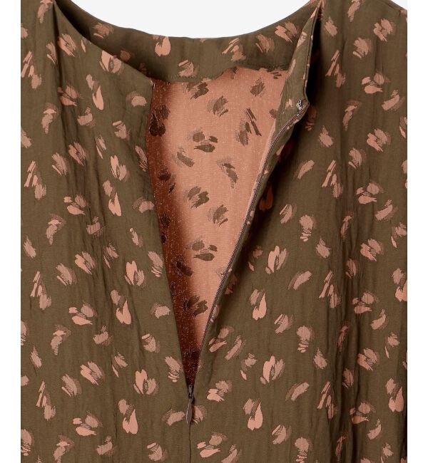 le.coeur blanc「フラワージャガードティアードワンピース」|ワンピース|