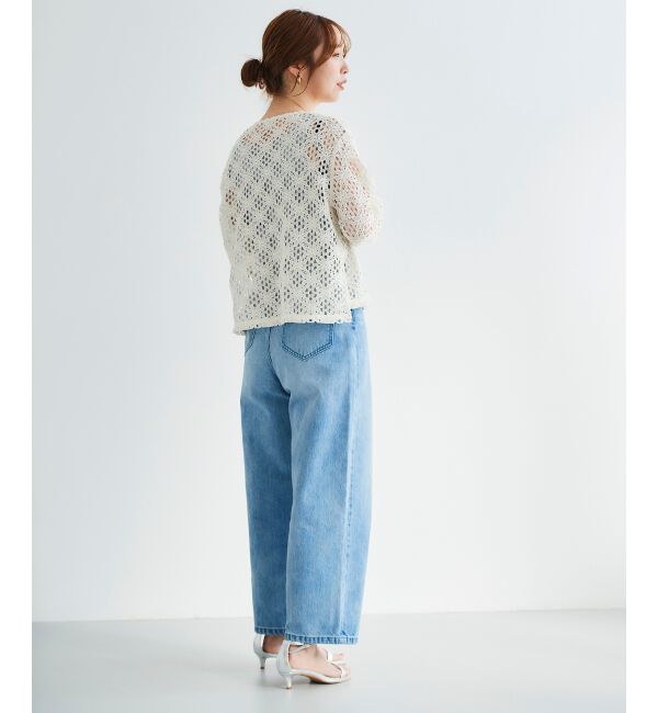 le.coeur blanc「《WEB限定アイテム》コードレースフロントリボンブラウス」|シャツ・ブラウス|