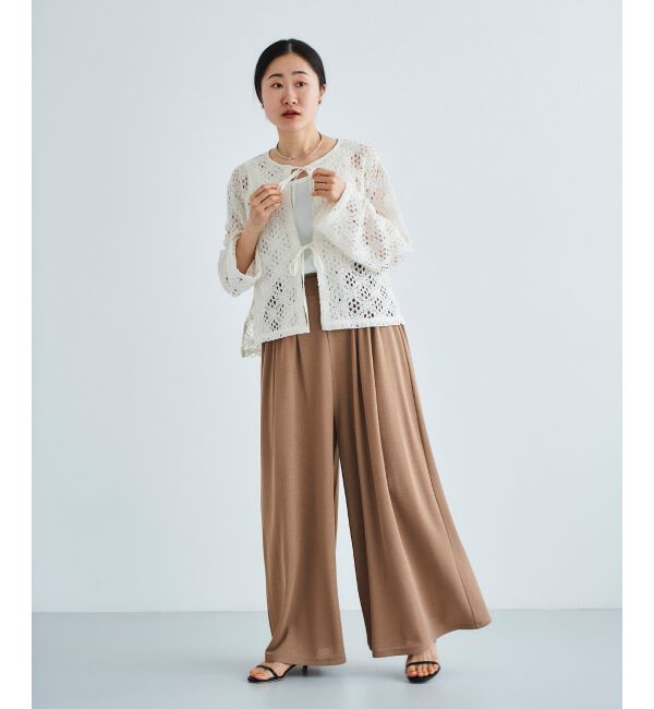 le.coeur blanc「《WEB限定アイテム》コードレースフロントリボンブラウス」|シャツ・ブラウス|