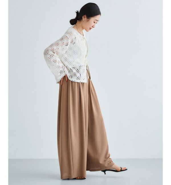 le.coeur blanc「《WEB限定アイテム》コードレースフロントリボンブラウス」|シャツ・ブラウス|