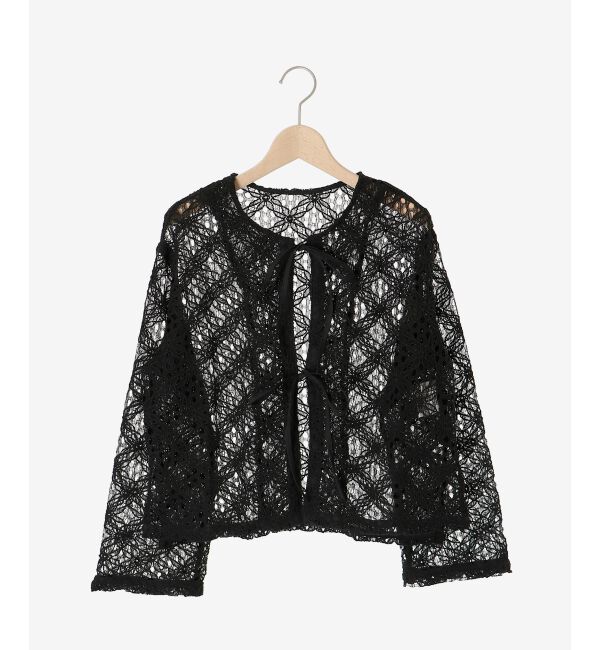 le.coeur blanc「《WEB限定アイテム》コードレースフロントリボンブラウス」|シャツ・ブラウス|