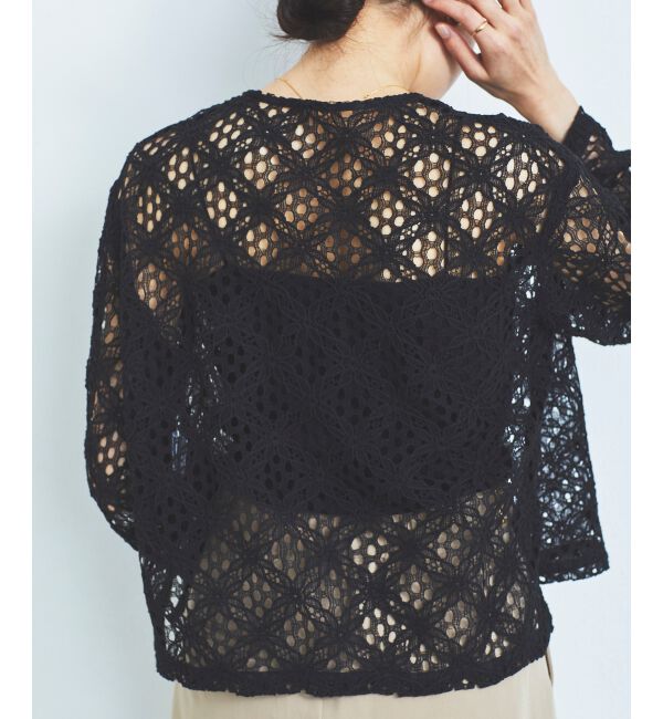 le.coeur blanc「《WEB限定アイテム》コードレースフロントリボンブラウス」|シャツ・ブラウス|