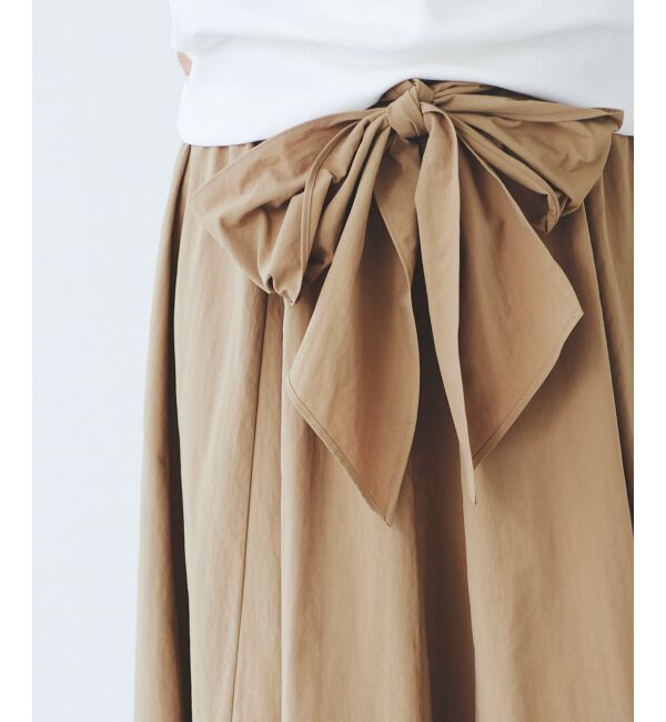 le.coeur blanc「ウエストリボンボリュームロングスカート」|スカート|