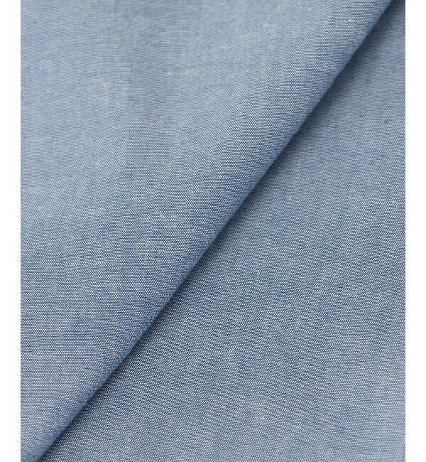 le.coeur blanc「《手洗い可能》ダンガリーフリルブラウス」|シャツ・ブラウス|