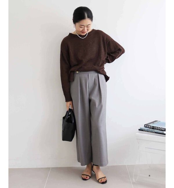 le.coeur blanc「ファンシーヤーンロールデザインニット」|ニット・セーター|