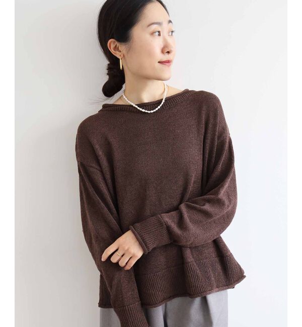 le.coeur blanc「ファンシーヤーンロールデザインニット」|ニット・セーター|