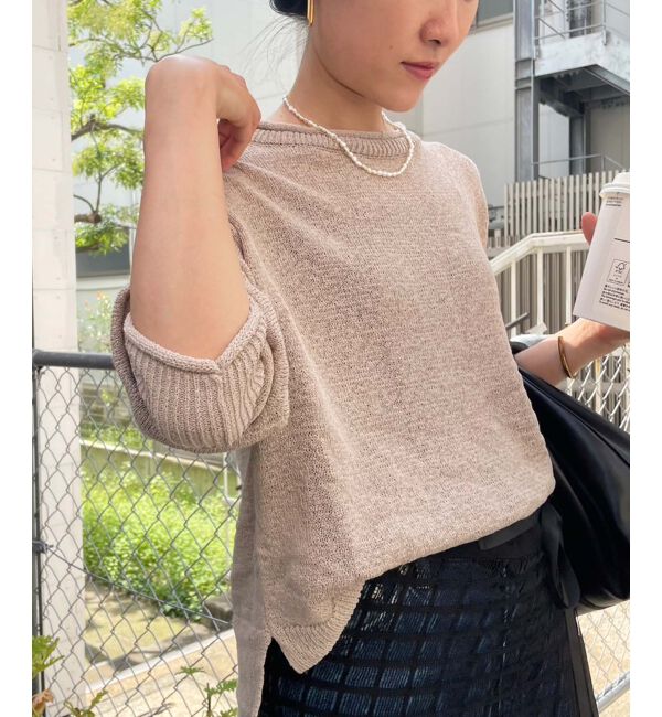 le.coeur blanc「ファンシーヤーンロールデザインニット」|ニット・セーター|