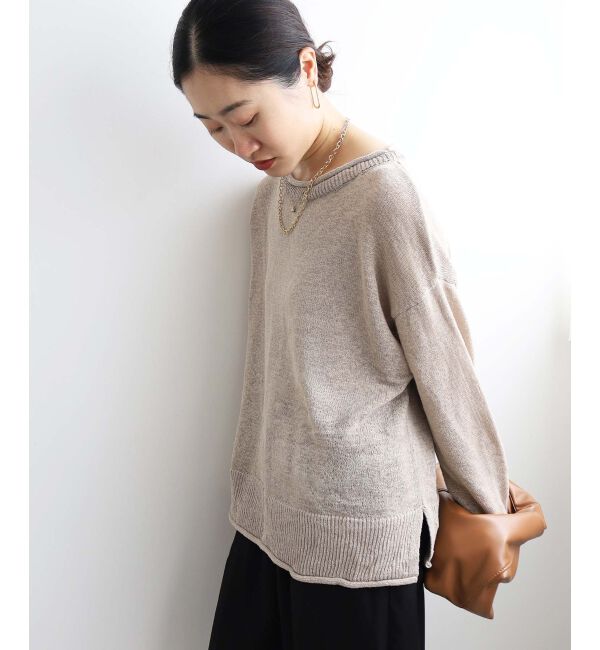 le.coeur blanc「ファンシーヤーンロールデザインニット」|ニット・セーター|