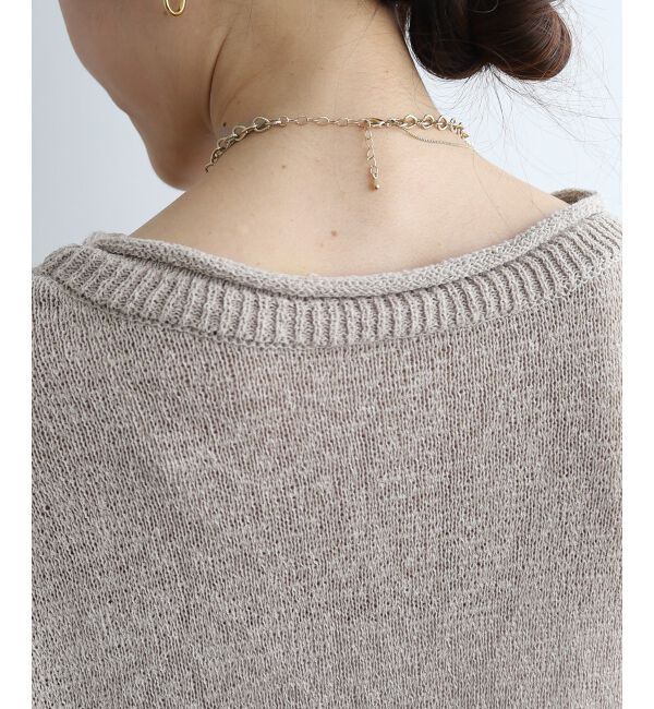 le.coeur blanc「ファンシーヤーンロールデザインニット」|ニット・セーター|