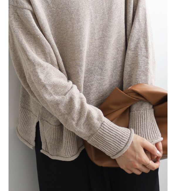 le.coeur blanc「ファンシーヤーンロールデザインニット」|ニット・セーター|