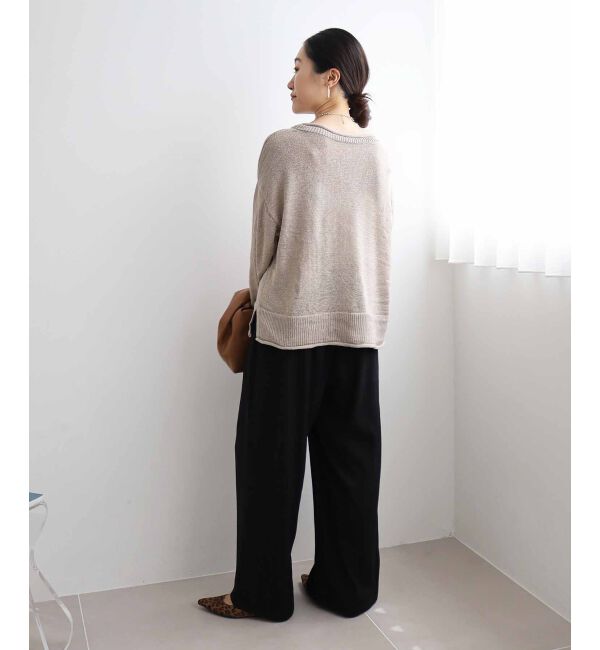 le.coeur blanc「ファンシーヤーンロールデザインニット」|ニット・セーター|