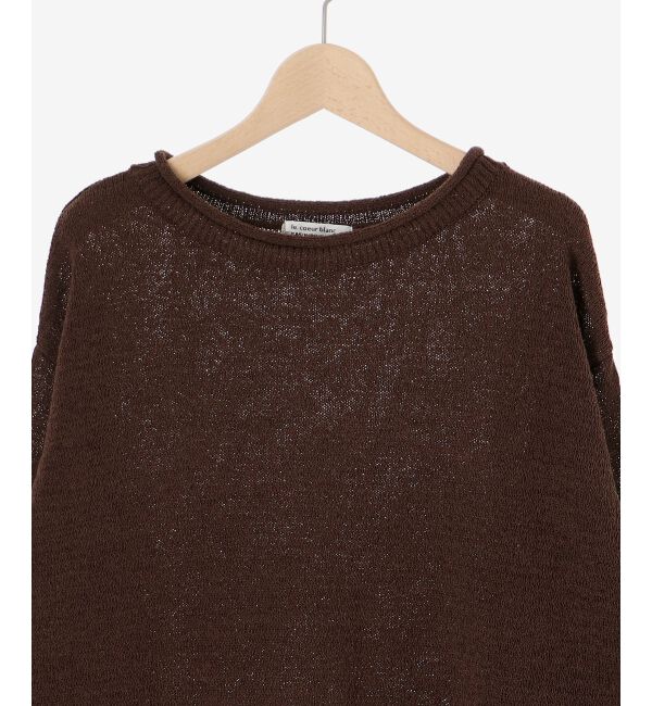 le.coeur blanc「ファンシーヤーンロールデザインニット」|ニット・セーター|