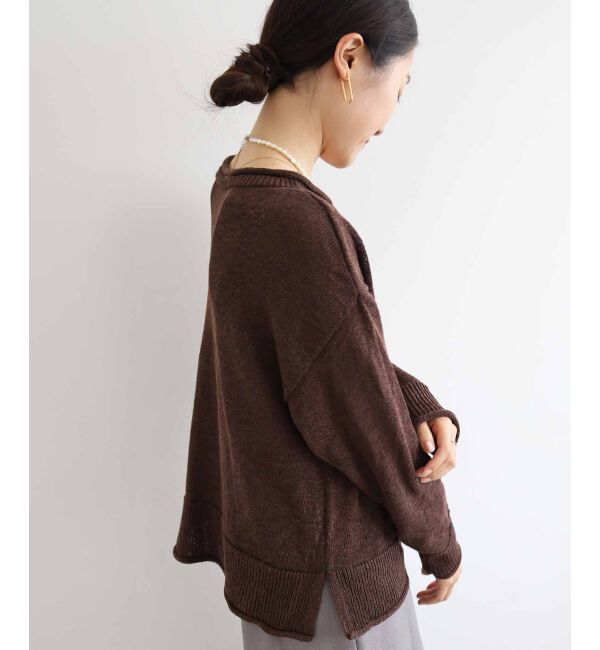 le.coeur blanc「ファンシーヤーンロールデザインニット」|ニット・セーター|