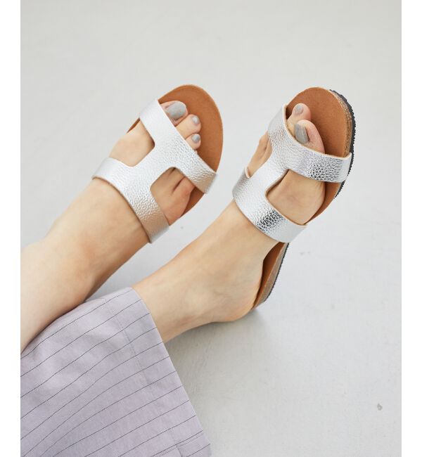  「PLAKTON メタリックサンダル」|サンダル|