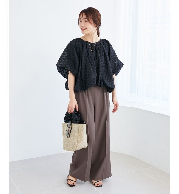 le.coeur blanc「《手洗い可能》TORRAZZO DONNA ドットバルーンブラウス」|シャツ・ブラウス|