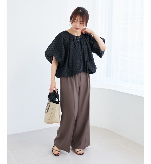 le.coeur blanc「《手洗い可能》TORRAZZO DONNA ドットバルーンブラウス」|シャツ・ブラウス|