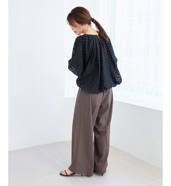 le.coeur blanc「《手洗い可能》TORRAZZO DONNA ドットバルーンブラウス」|シャツ・ブラウス|